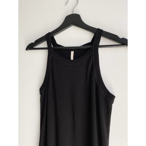 NWOT Botanica Workshop Rhea Rib Dress // Black Organic Cotton - Picture 6 of 13